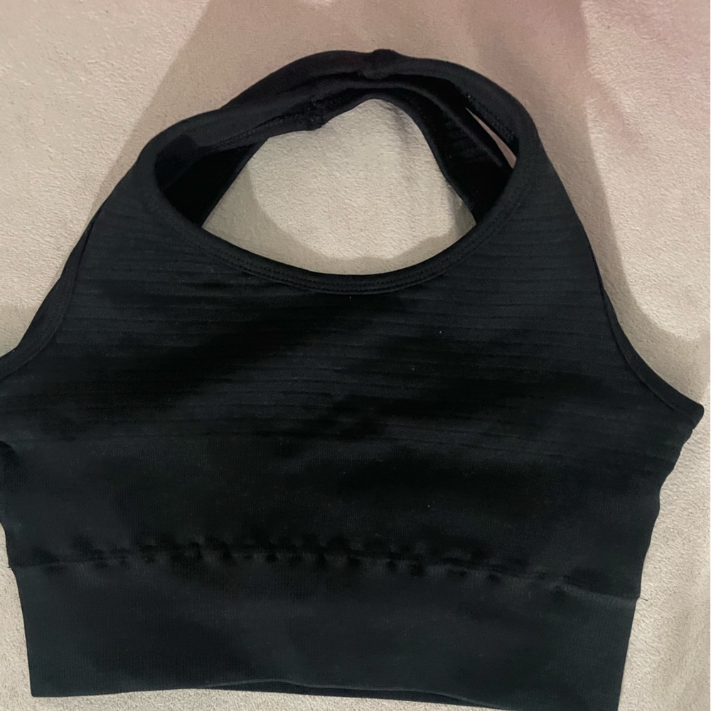 Alphalete revival bra black
